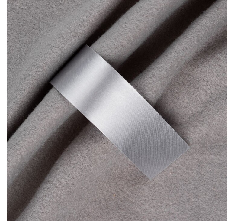 Лента сатиновая Satin 35 М, серая, 70 см