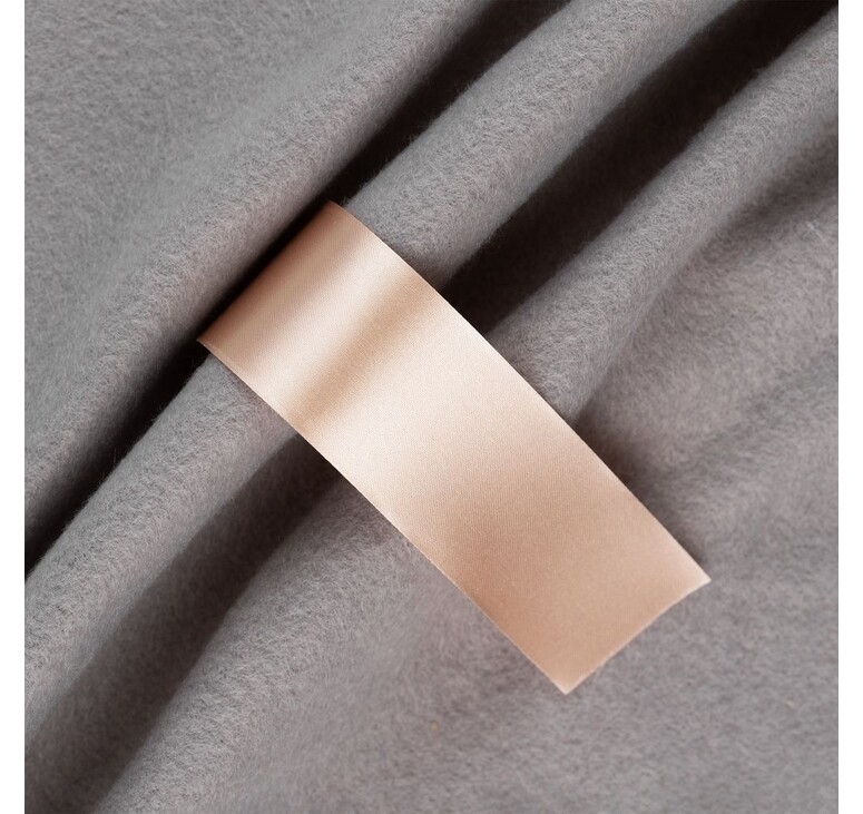 Лента сатиновая Satin 35 М, светло-бежевая, 90 см