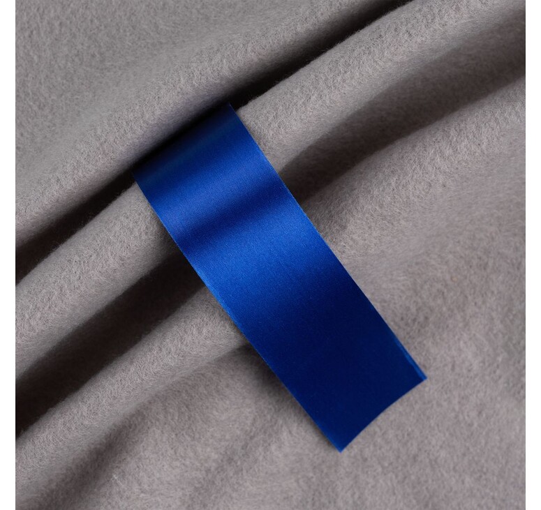 Лента сатиновая Satin 35 М, синяя, 70 см