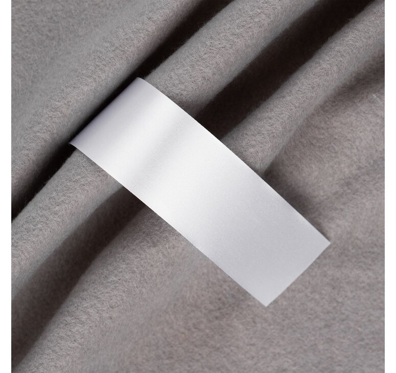 Лента сатиновая Satin 35 М, белая, 80 см