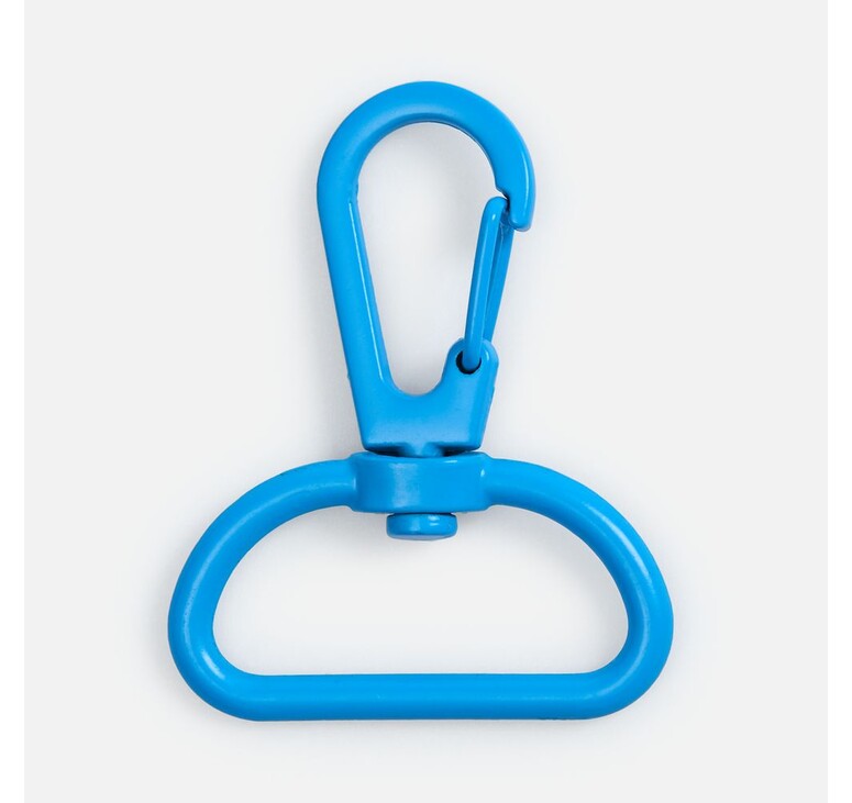Застежка-карабин Snap Hook, L, голубая