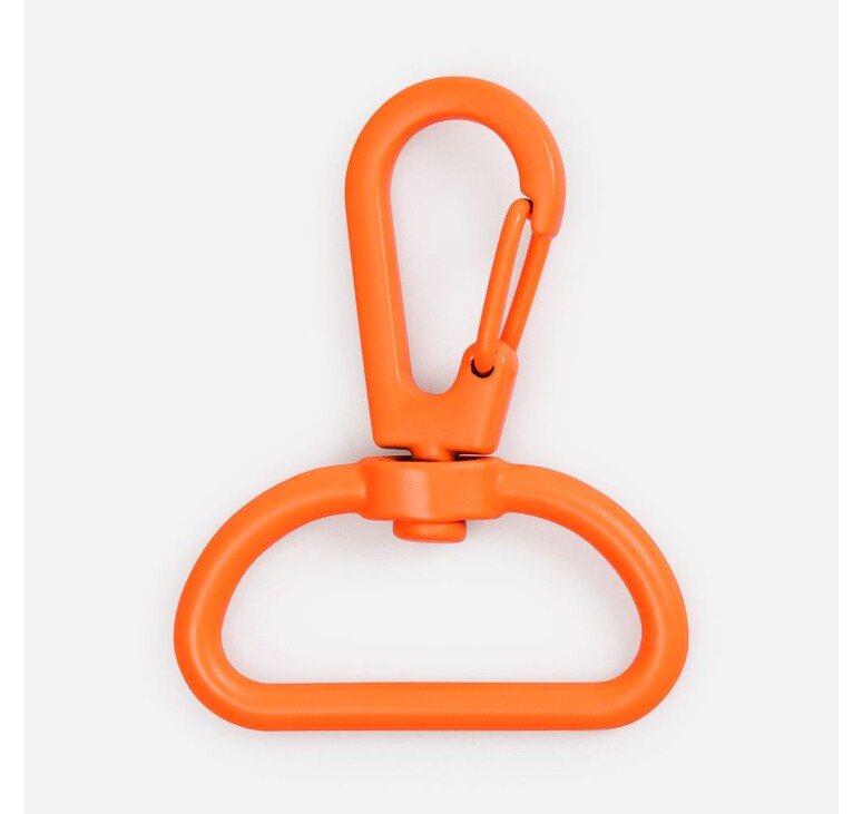 Застежка-карабин Snap Hook, L, оранжевый неон