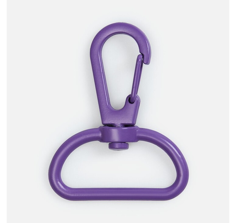 Застежка-карабин Snap Hook, L, фиолетовая
