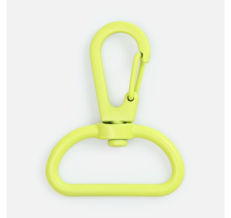 Застежка-карабин Snap Hook, L, желтый неон
