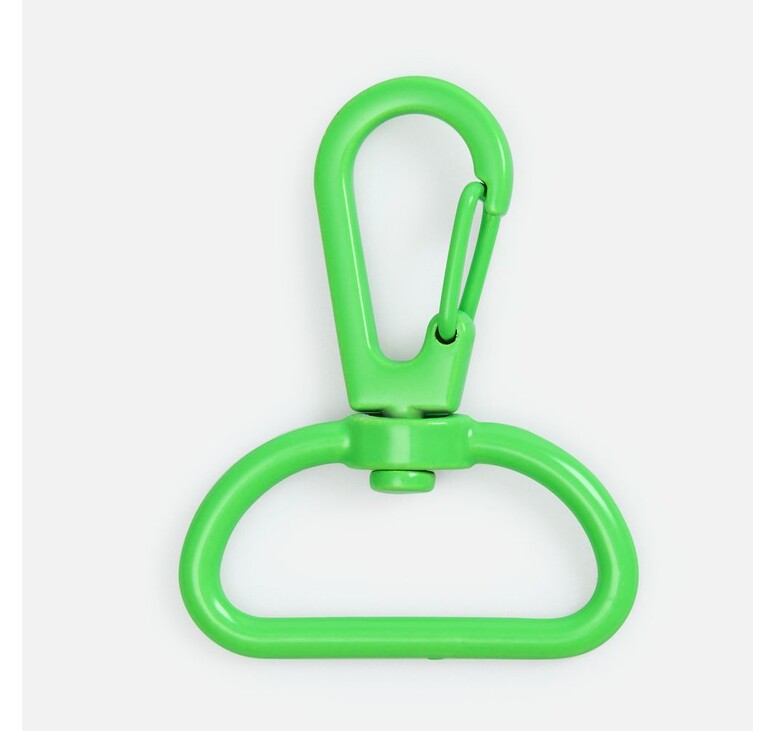 Застежка-карабин Snap Hook, L, зеленый неон
