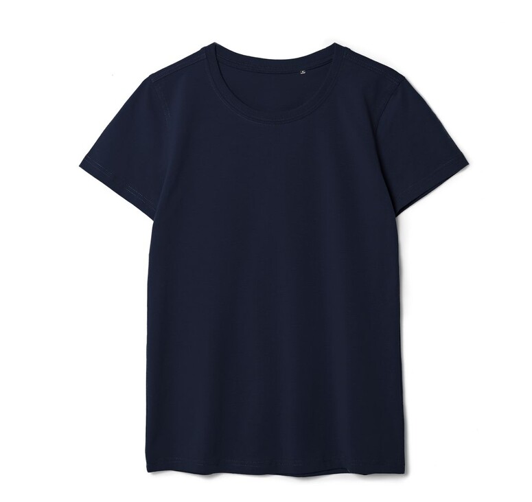 Футболка женская T-bolka Stretch Lady, темно-синяя (navy), размер S