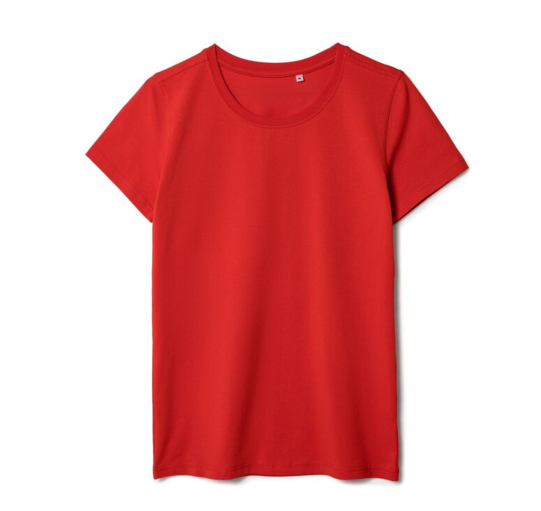 Футболка женская T-bolka Stretch Lady, красная, размер S