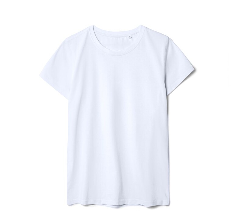 Футболка женская T-bolka Stretch Lady, белая (холодный оттенок), размер S