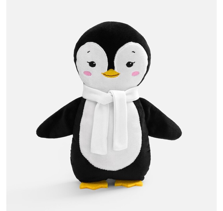 Мягкая игрушка Beastie Toys, пингвиненок с белым шарфом