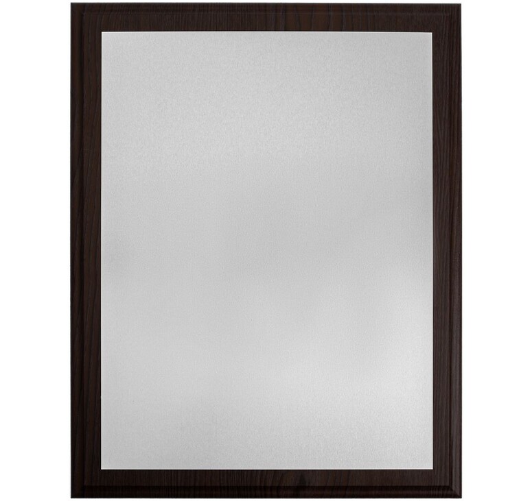 Плакетка Plaque XL, венге с серебристой пластиной