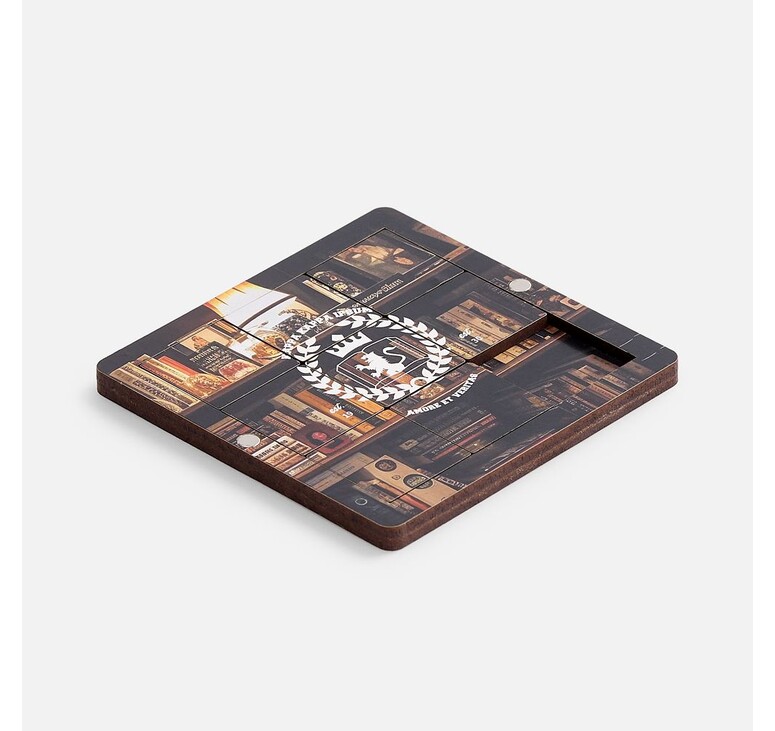 Головоломка-пятнашки с крышкой PuzzleBox на заказ