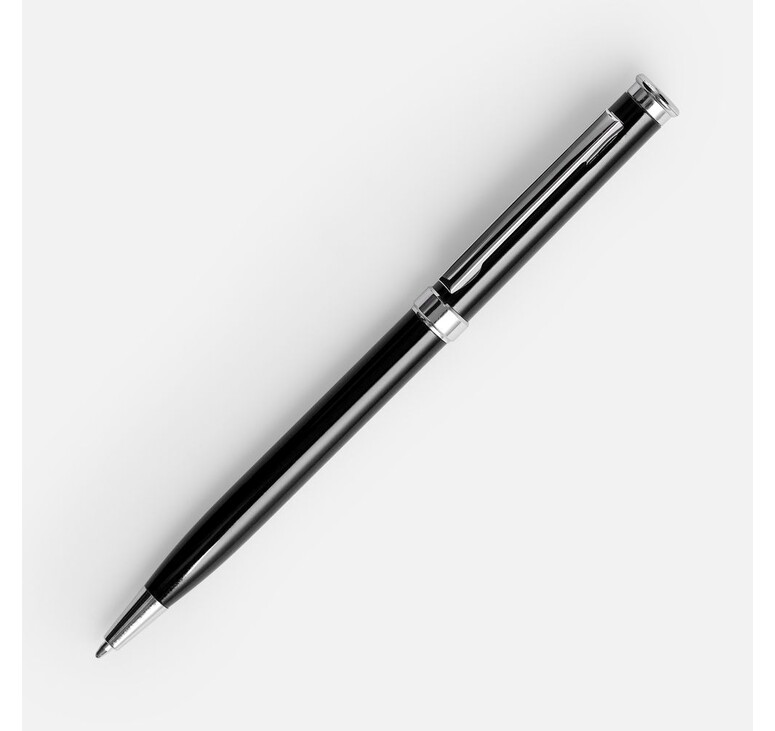 Ручка шариковая Finn Chrome, черная