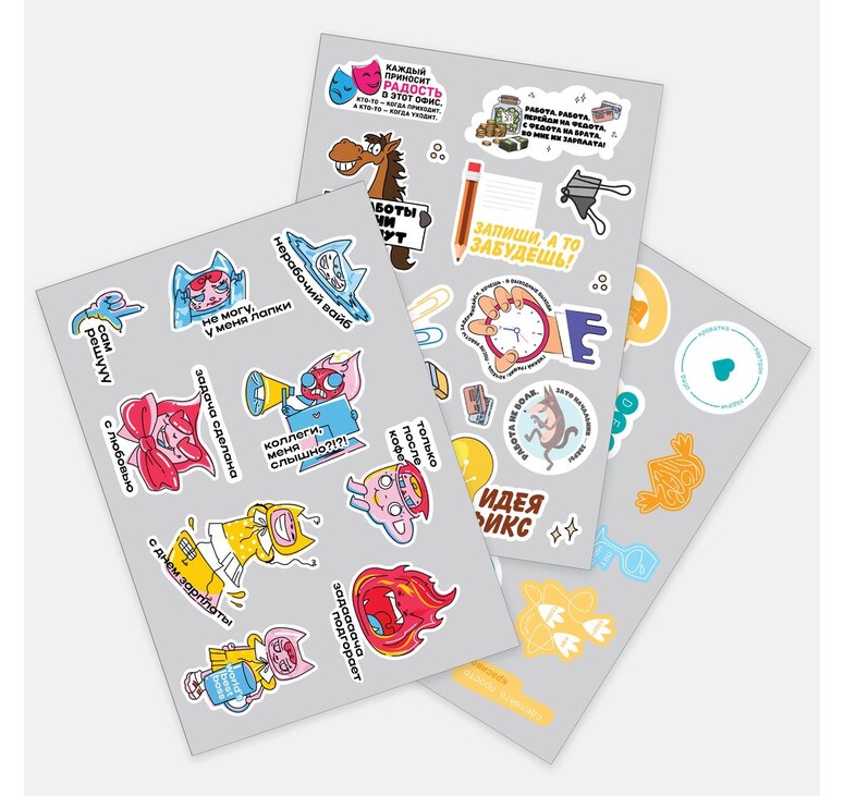Наклейки ПВХ Sticker Pack на заказ, S