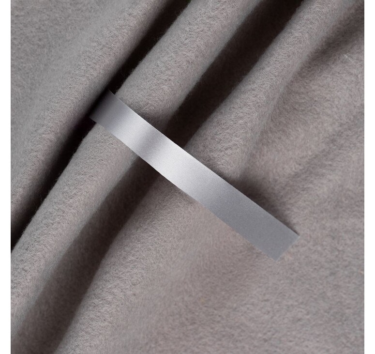Лента сатиновая Satin 10 М, серая, 100 см