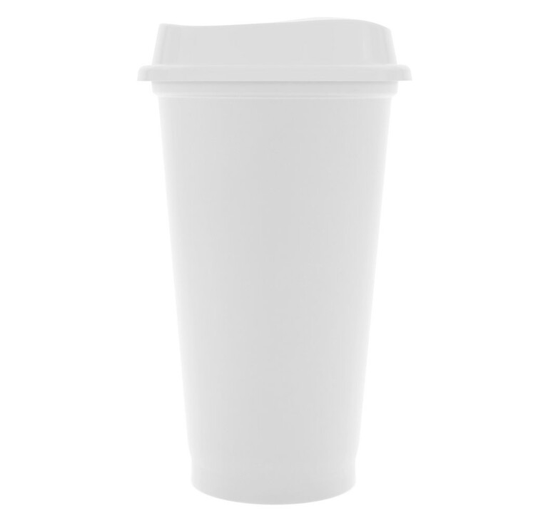 Стакан с крышкой Color Cap White, белый