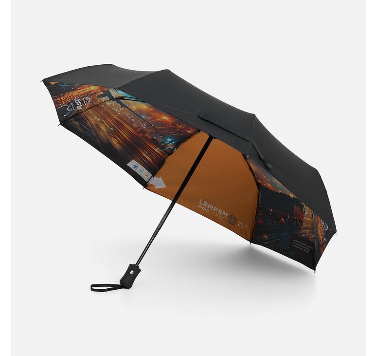 Зонт складной Monsoon с полной запечаткой купола изнутри на заказ