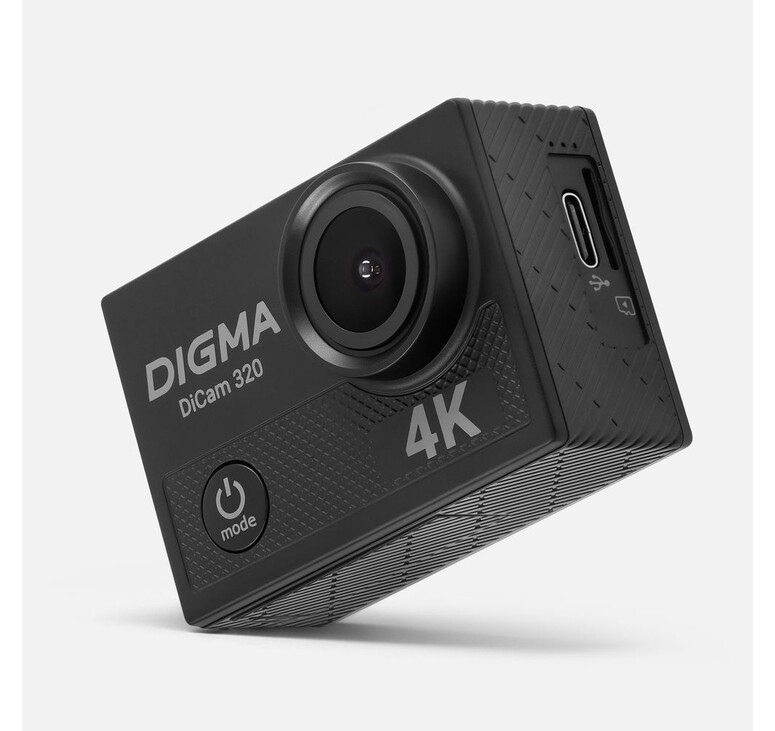 Экшн-камера Digma DiCam 320, черная