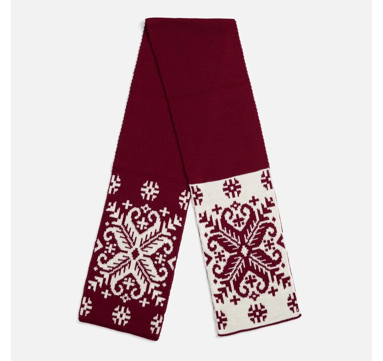 Шарф Wintertude M, красный с белым