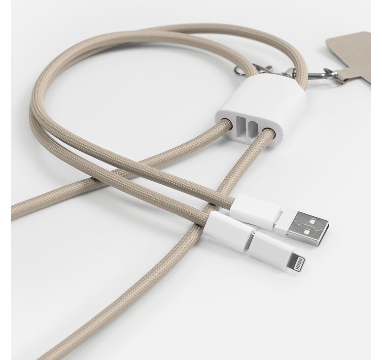 Кабель-ланьярд energyFlex Pro, серо-бежевый