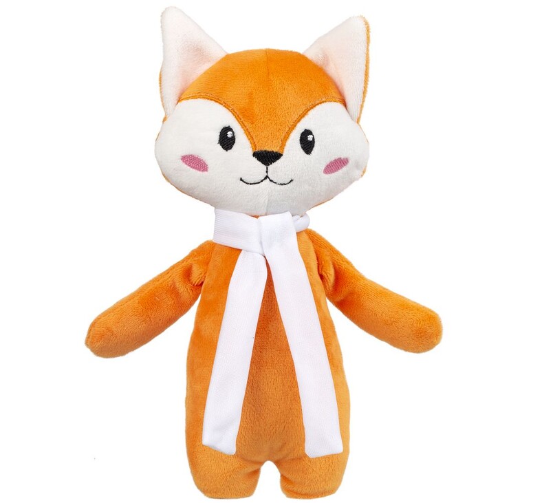 Мягкая игрушка Beastie Toys, лисенок с белым шарфом