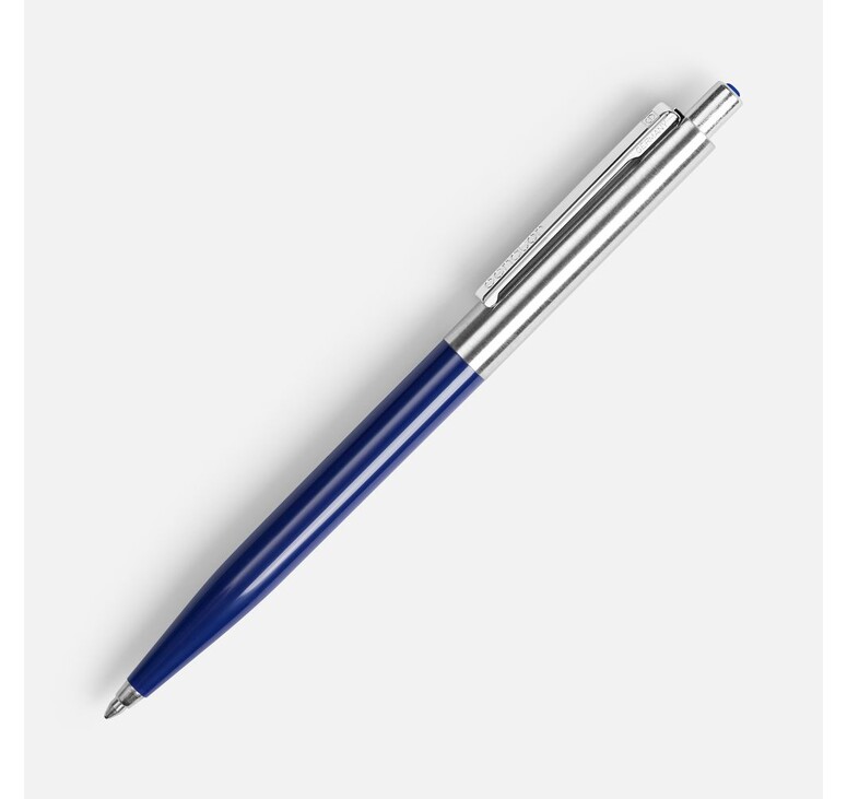 Ручка шариковая Senator Point Metal, ver.2, темно-синяя
