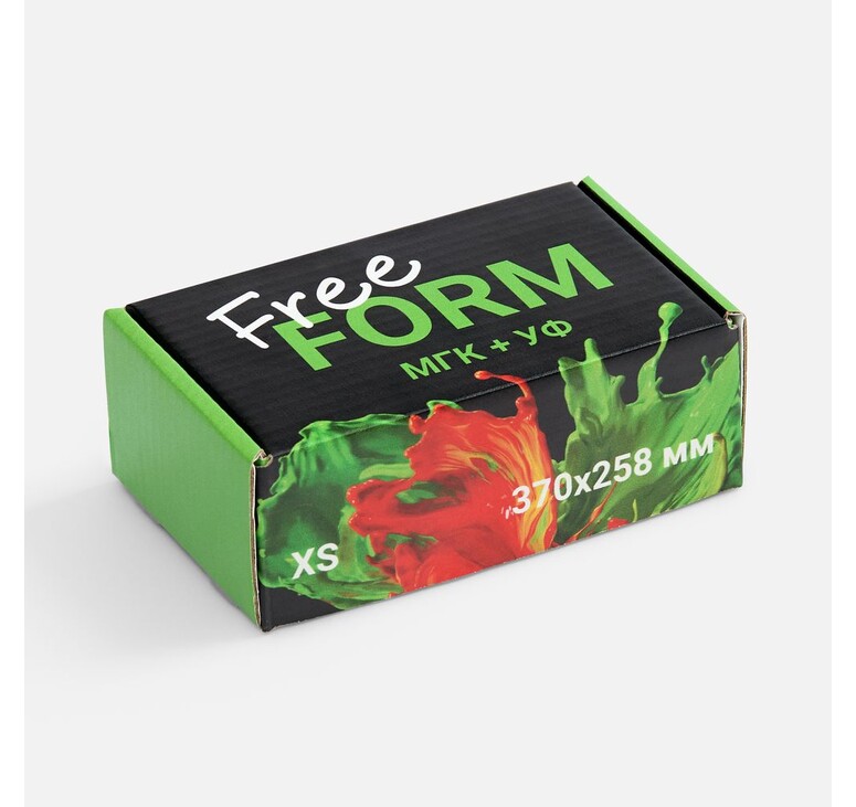 Коробка Freeform с печатью на заказ, размер XS