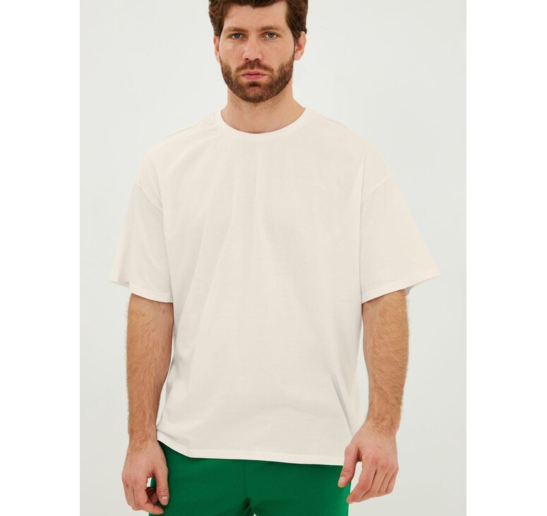 Футболка Oversize Premium, молочно-белая, размер S