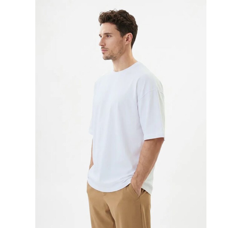 Футболка Oversize Premium 210, белая, размер S