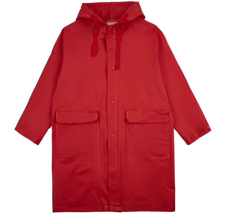 Дождевик детский RainDrop Kids, красный, 8 лет (рост 118-128)