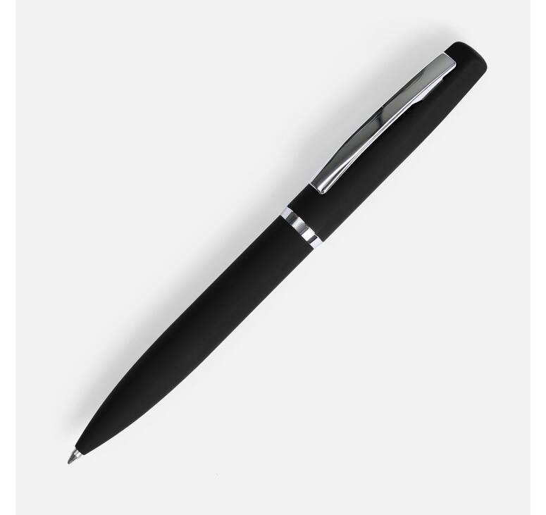 Ручка шариковая Bolt Soft Touch, черная
