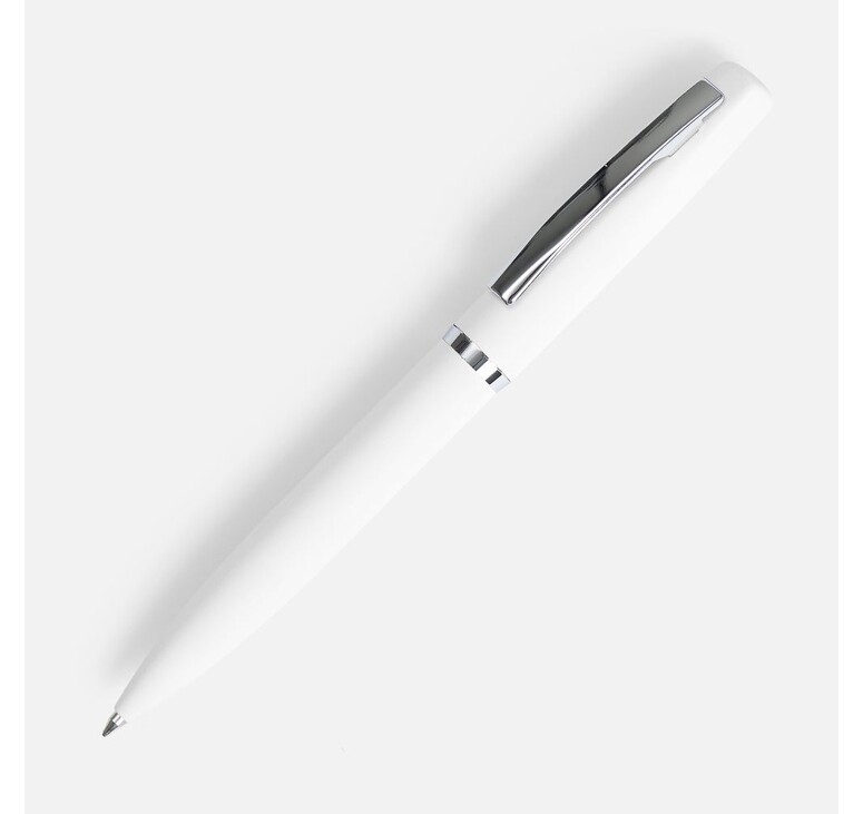 Ручка шариковая Bolt Soft Touch, белая