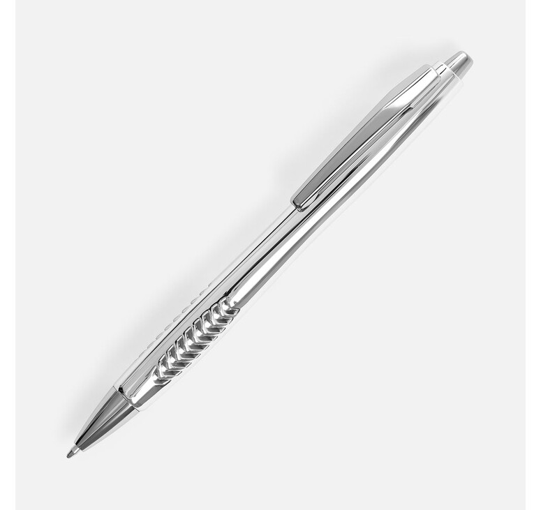 Ручка шариковая Barracuda, серебристая