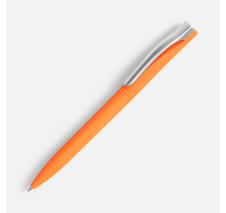Ручка шариковая Pin Soft Touch, оранжевая