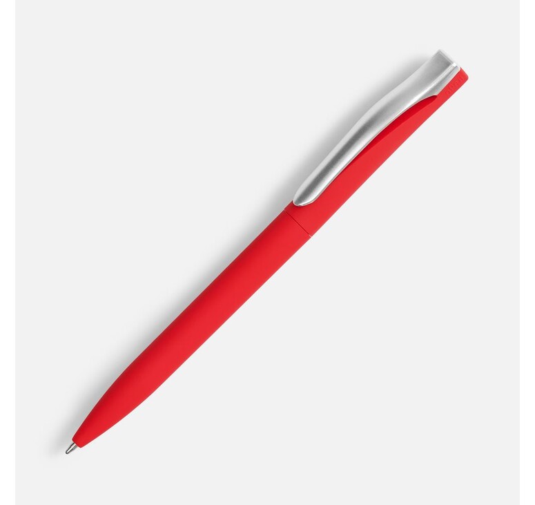 Ручка шариковая Pin Soft Touch, красная
