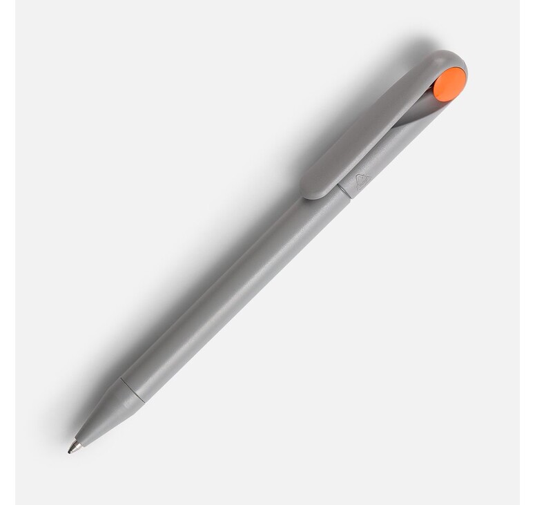 Ручка шариковая Prodir DS1 TMM Dot, серая с оранжевым