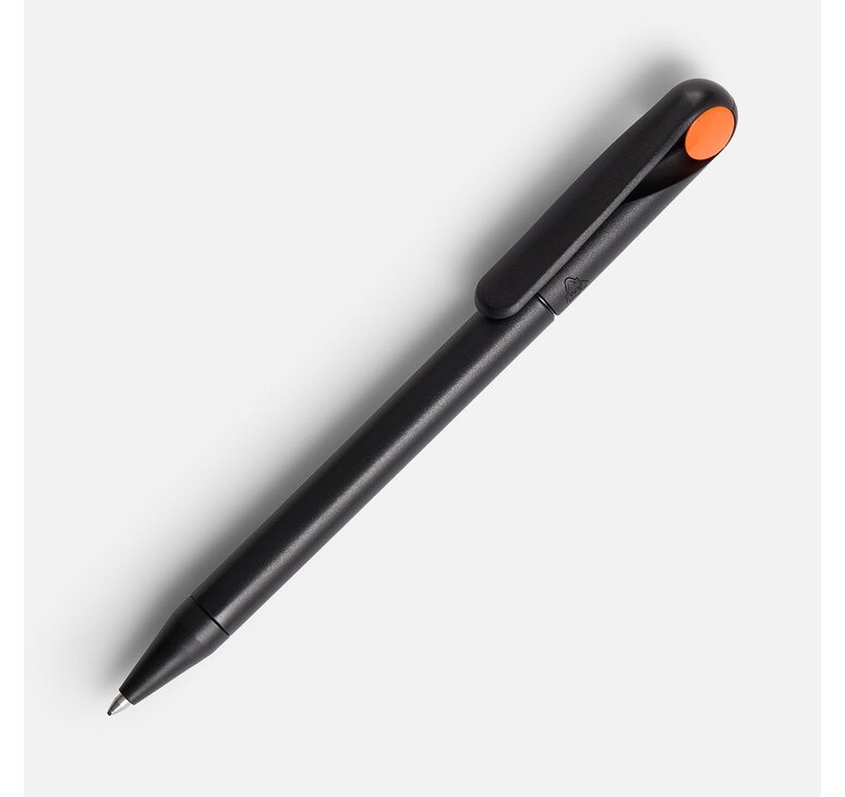 Ручка шариковая Prodir DS1 TMM Dot, черная с оранжевым