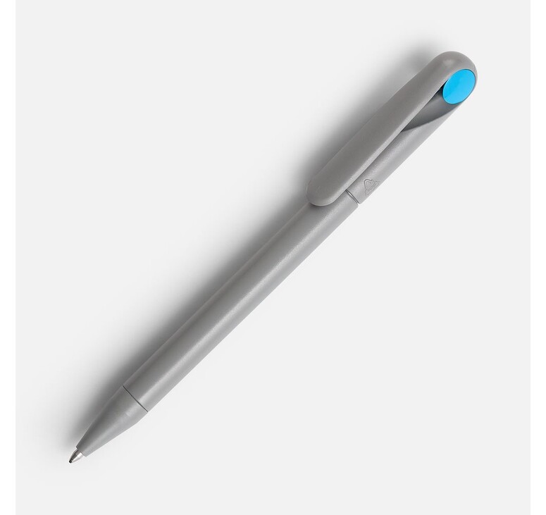 Ручка шариковая Prodir DS1 TMM Dot, серая с голубым