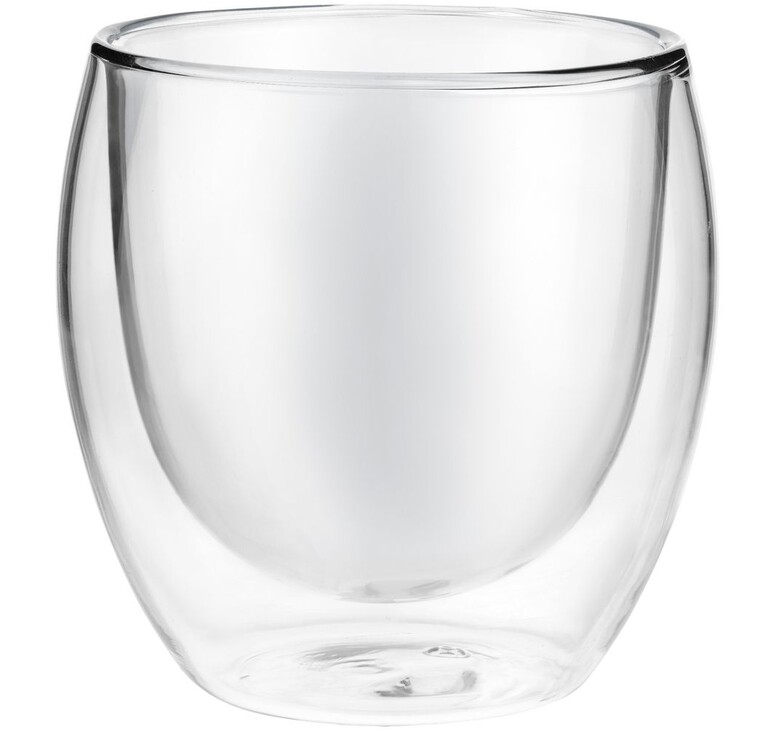 Стакан с двойными стенками Glass Bubble, бесцветный