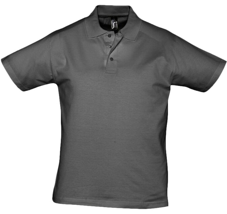 Рубашка поло мужская Prescott men 170 темно-серая, размер S
