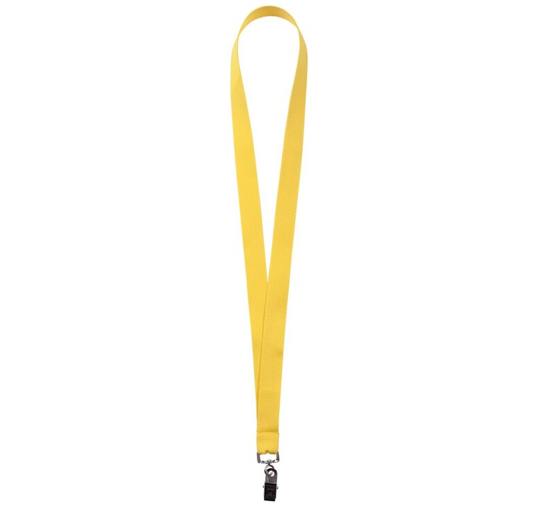 Лента для бейджа Neckband, желтая