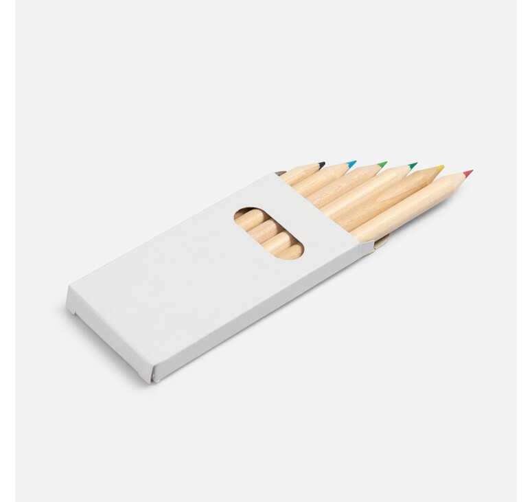 Набор цветных карандашей Pencilvania Mini, белый