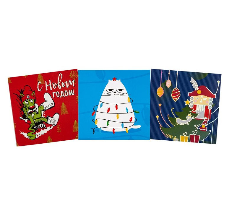 Набор Warmest Wishes: 3 открытки с конвертами
