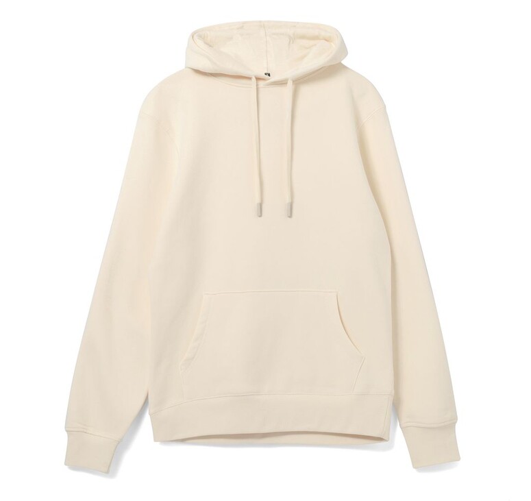 Толстовка с капюшоном унисекс Hoodie, светло-желтая, размер S