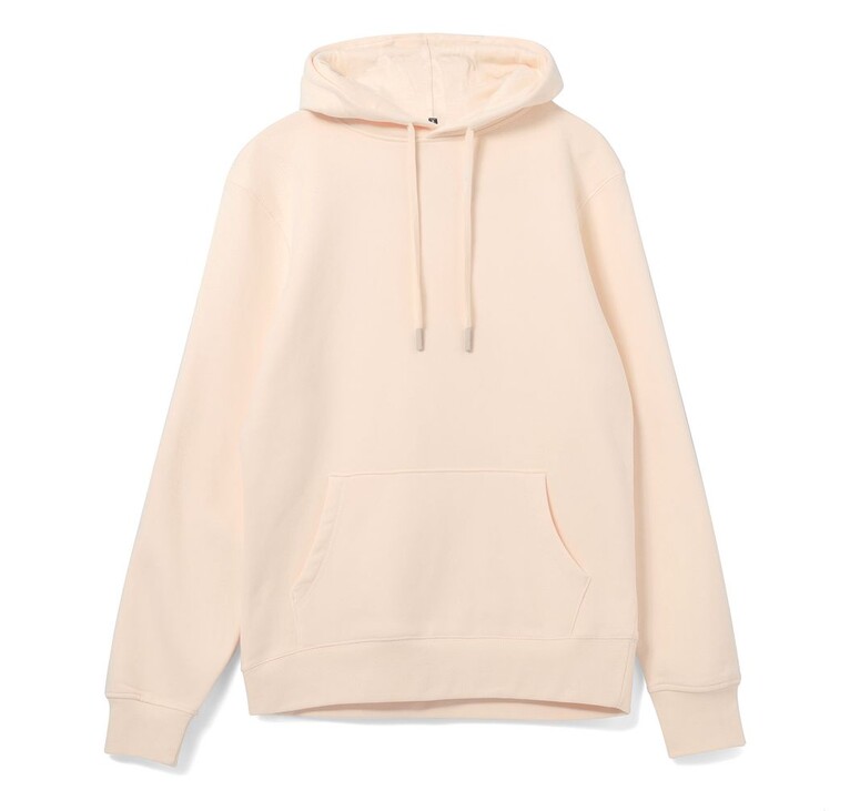 Толстовка с капюшоном унисекс Hoodie, светло-розовая, размер S