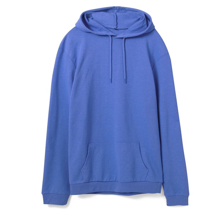 Толстовка с капюшоном унисекс Hoodie, ярко-синий меланж, размер 3XL