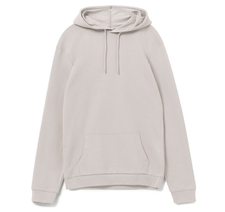 Толстовка с капюшоном унисекс Hoodie, дымчато-серая, размер S