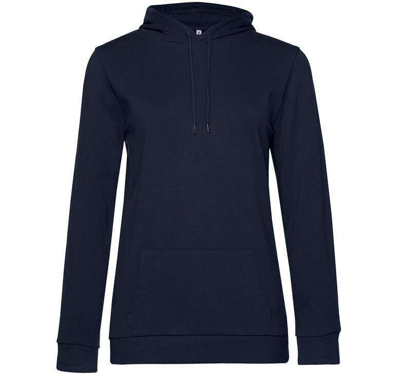 Толстовка с капюшоном женская Hoodie, темно-синяя, размер L