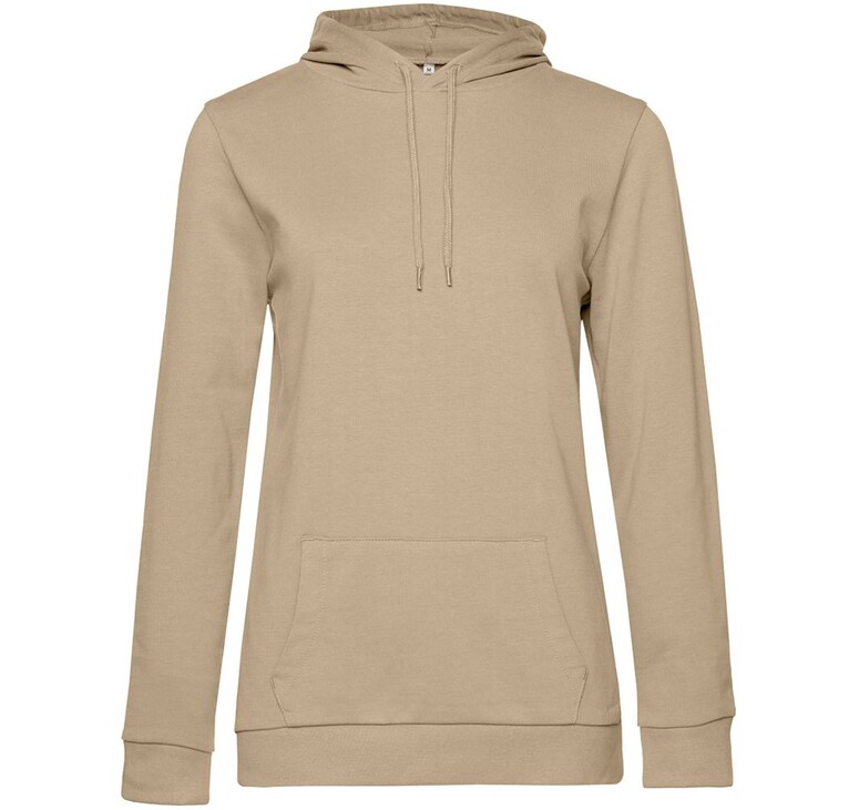 Толстовка с капюшоном женская Hoodie, бежевая, размер L