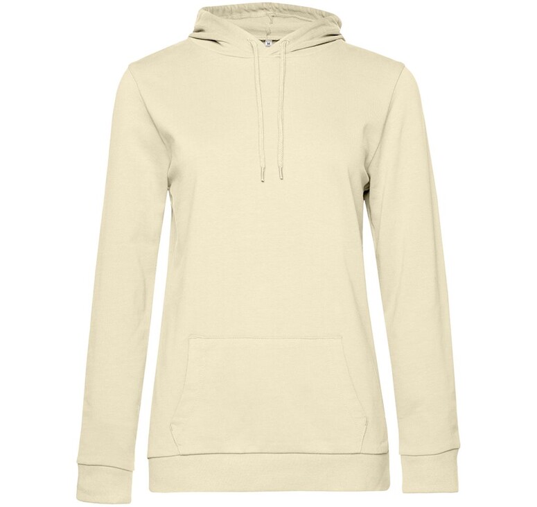 Толстовка с капюшоном женская Hoodie, светло-желтая, размер L