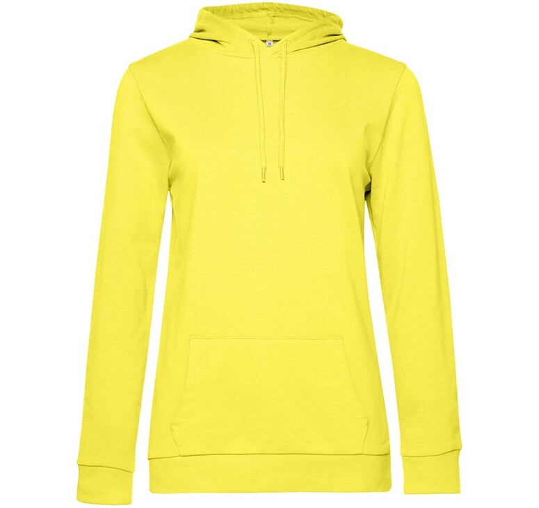 Толстовка с капюшоном женская Hoodie, желтая, размер L